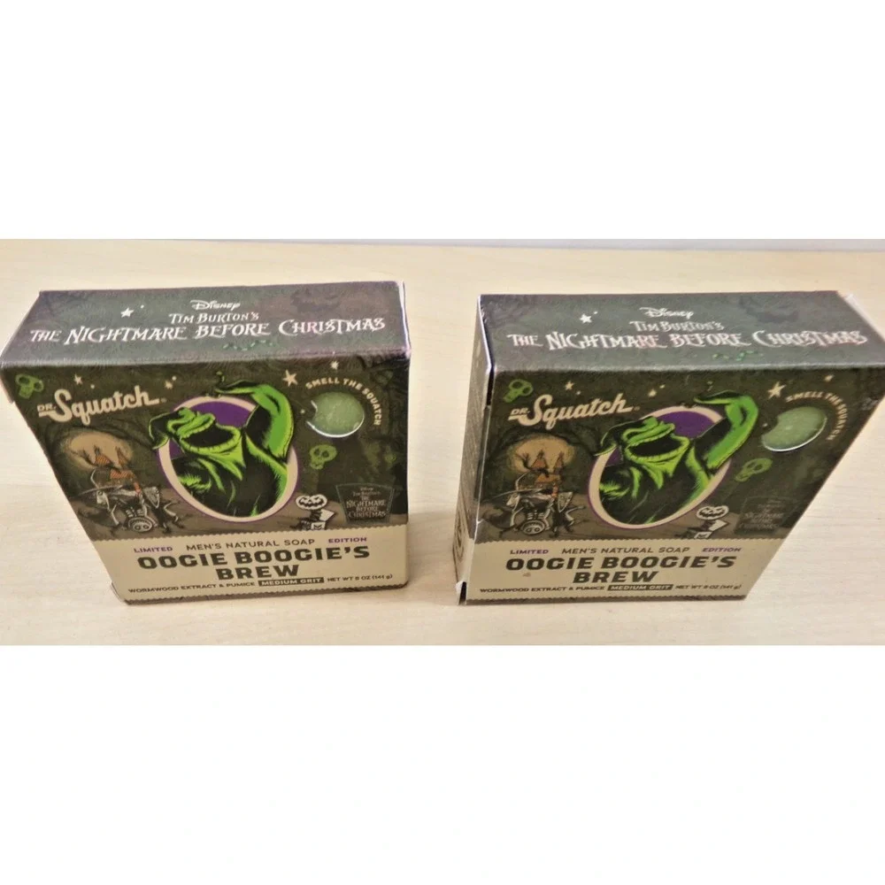 Dr Squatch Men's Natural Soap Oogie Boogie's Brew 5oz Bar Limited Edition 2 Bars